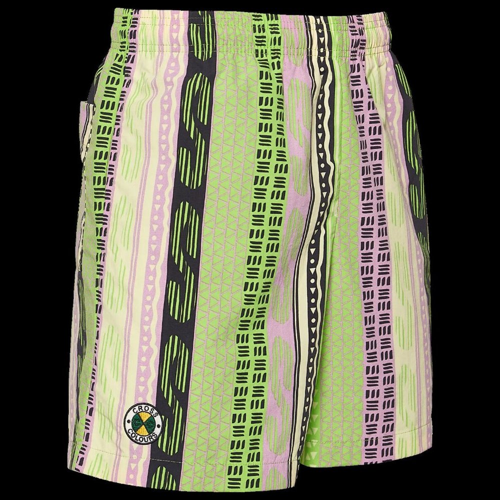 Cross Colours AOP Nylon Short C92315TRB  NEW w TAGS